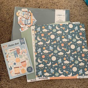 12x12 Baby Boy Scrapbook Kit
